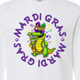thumbnail image 4 of Inktastic Mardi Gras Party Alligator Long Sleeve T-Shirt, 4 of 5