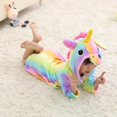 thumbnail image 1 of Kids Girls Unicorn Bathrobe Fleece Pyjamas Dressing Gown Soft Robe Nightwear, 1 of 3