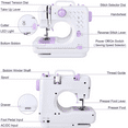 thumbnail image 6 of iMeshbean Sewing Machine Portable Electric Crafting Mending Machine Double Thread, Double Speed, 12 Built-In Stitches, 6 of 21