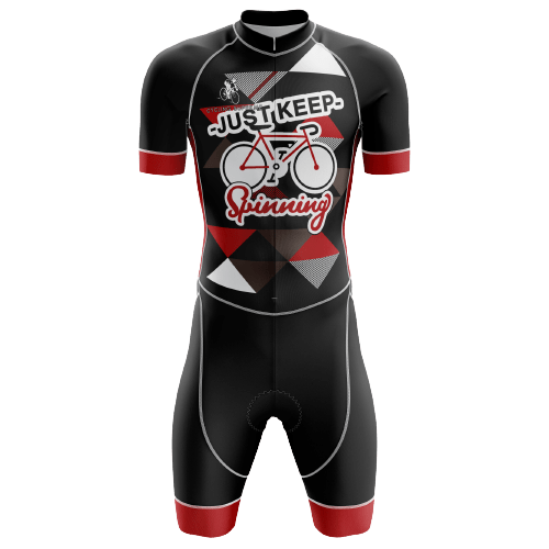 Just Keep Spinning Men's Triathlon Suit - L