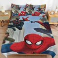 thumbnail image 3 of Bedding set JP523 Spiderman Crawl 3 Piece Bed Set - Includes Reversible Comforter & Sheet Set Bedding - Fade Resistant Microfiber TH523(King220x240cm), 3 of 5