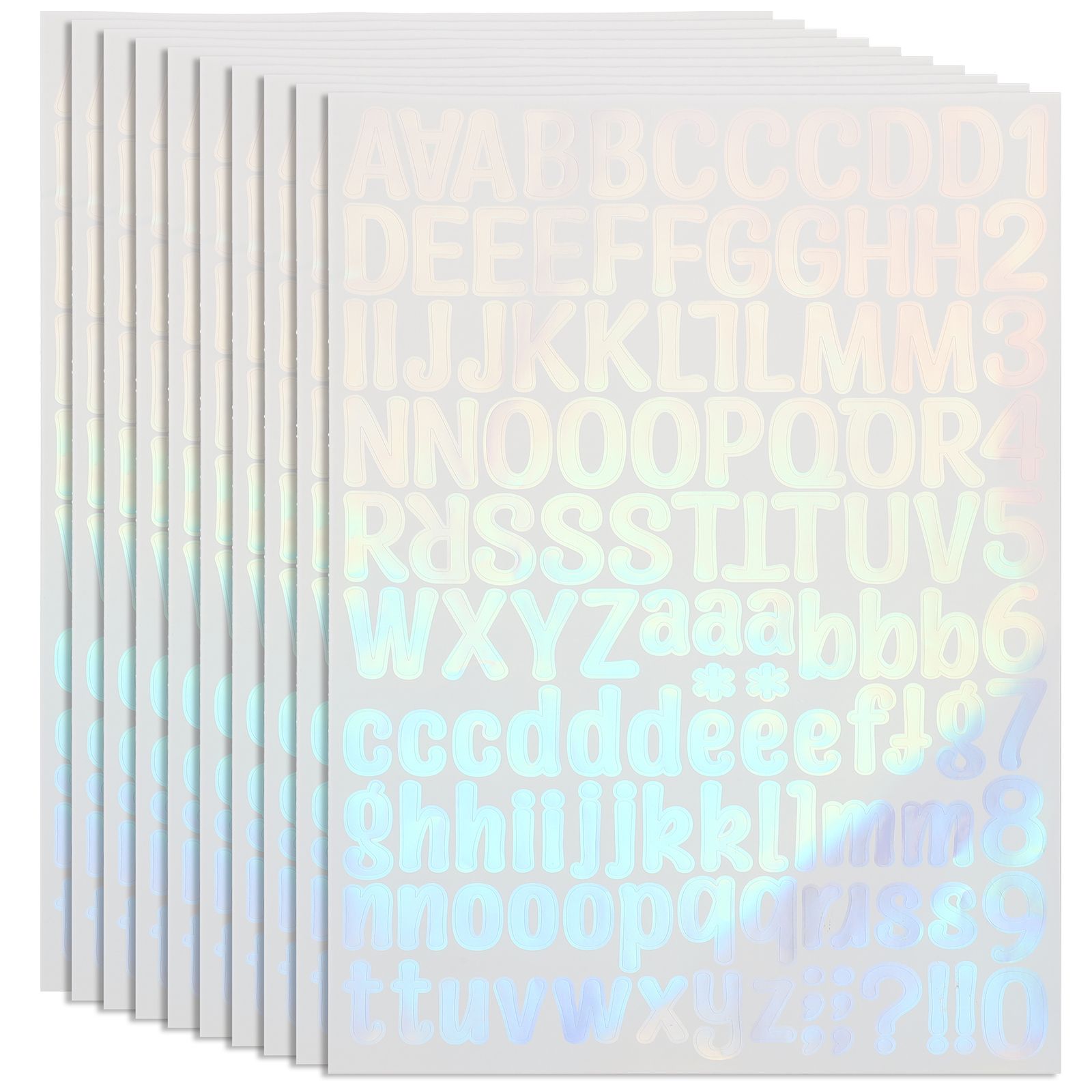10 Sheets Vinyl Letters Stickers Decorative Vinyl Letters Numbers