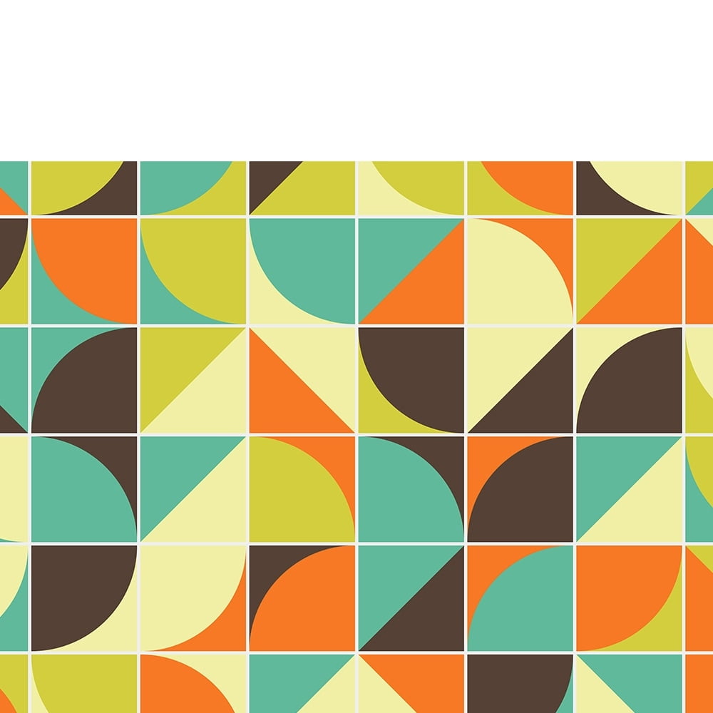 Geometric Deco Design-14"x14" Canvas Artwork - Multi-Color 20 x 30