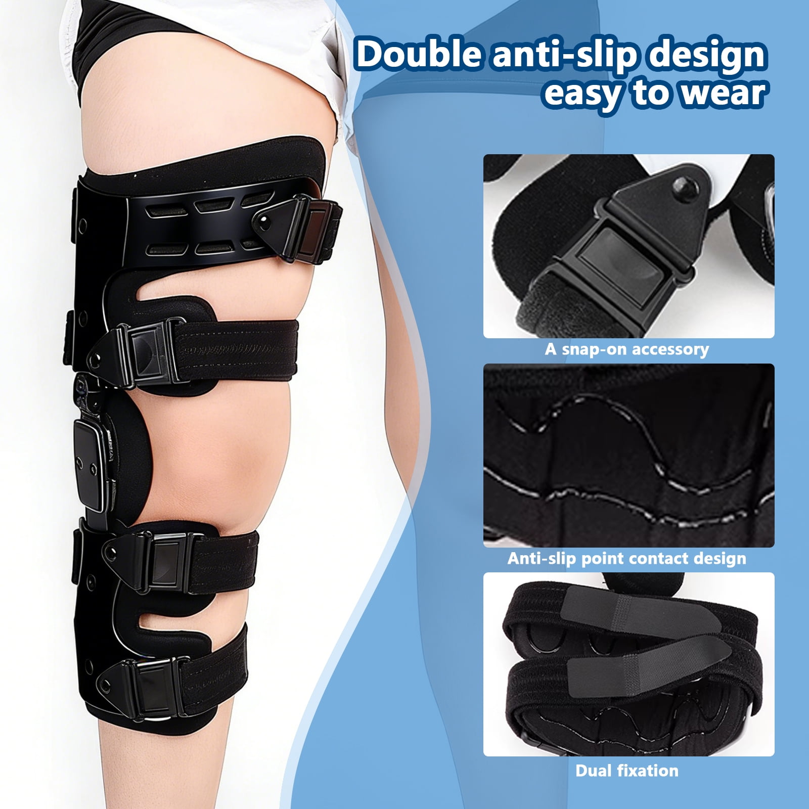 Arcticwind OA Unloader Knee Brace - Lightweight Unilateral Knee Support(Black - Right)