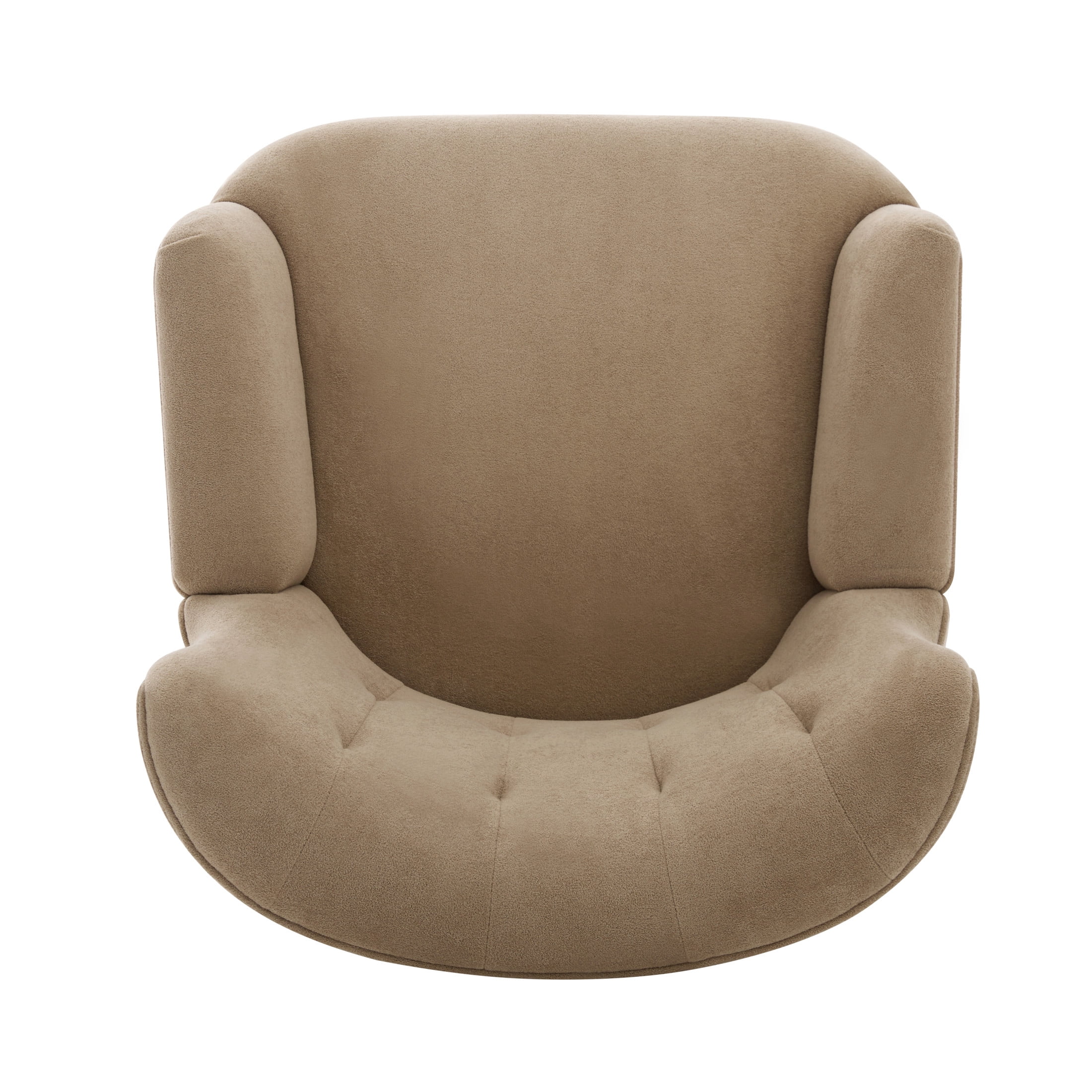 Christopher Knight Home Modern Upholstered Accent Club Chair with Round Arms, Wooden Legs, Brown