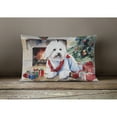 thumbnail image 2 of Coton De Tulear Cozy Christmas Throw Pillow 12 in x 16 in, 2 of 4