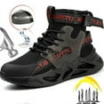 thumbnail image 2 of Fashion Safety Shoes Men Steel Toe Work Shoes Puncture Proof Sneaker Man Industrial Work Safety Boots Breathable Protective Boot, 2 of 5