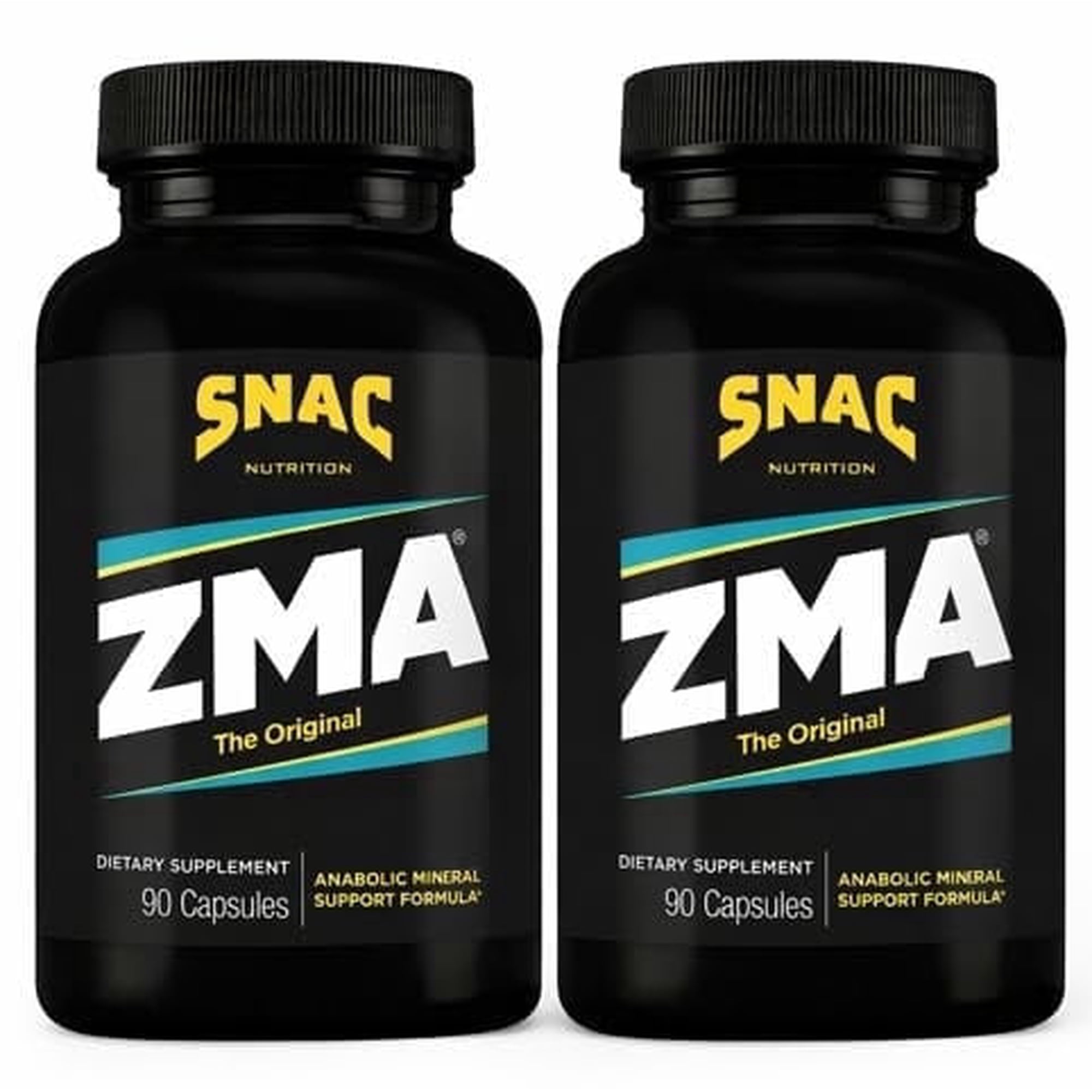 SNAC ZMA Sleep & Recovery Supplement for Muscle Recovery, Restful Sleep, Stress Relief - 180 Count (2 pack)