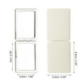 thumbnail image 2 of Unique Bargains 1pc Rectangle Makeup Mirror for Personal Grooming and Travel Beige, 2 of 5