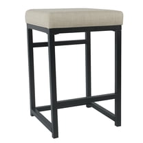 HomePop 24" Open Back Counter Stool, Multiple Colors