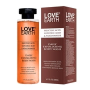 Love Earth Salicylic Acid, Glycolic Acid & Niacinamide Exfoliating Body Wash - 200 ml