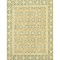 thumbnail image 1 of Ahgly Company Machine Washable Indoor Rectangle Abstract Brass Green Area Rugs, 6' x 9', 1 of 7