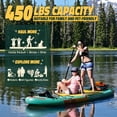 thumbnail image 5 of Quashley Wide Inflatable Stand Up Paddle Board ,11 ft*34 Inch All-Around SUP Board With Premium Accessories, 5 of 7