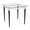 Black, variant on Siena 22x22" Lounge Reception Waiting End Table Glass Top / Walnut Wood Legs