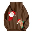 thumbnail image 4 of WILLBEST Sudadera con Capucha Merry Christmas para Mujer Sudadera con Capucha con Estampado Navideño Divertido Camiseta Navideña Informal de Manga Larga 361 X-Grande, 4 of 4