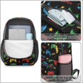 thumbnail image 4 of Game Controller Black Pattern 17" School Backpacks for Teens,Waterproof Oxford Fabric,S-Shape Padded Straps for School,Travel,Hiking,Camping, 4 of 6