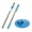 Blue, variant on XMMSWDLA Mop/Brooms Accessories Spin Mop Pole Handle Replacement for Floor Mop 360 No Foot Pedal Version Blue items (Blue)