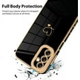 thumbnail image 3 of for Samsung Galaxy A14 5G Case Love Heart Plating, Cute Pattern Luxury Elegant Cover for Girls Women, Camera Protector TPU Full Body Protection Case-Black, 3 of 10