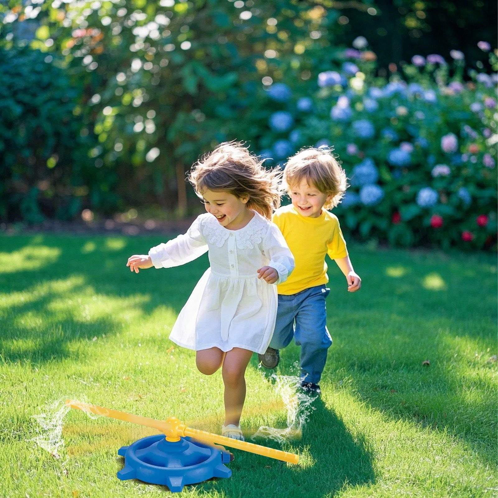 Outdoor Water Sprinkler Play Mat For Kids Pad Summer With Spray And Inflatable Ring 55 65 75 85 Cm 12er Pack 60 X 60cm
