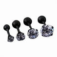 thumbnail image 2 of SmartBy Men Women Rhinestone Cartilage Tragus Bar Helix Upper Ear Earring Stud Jewelry, 2 of 7