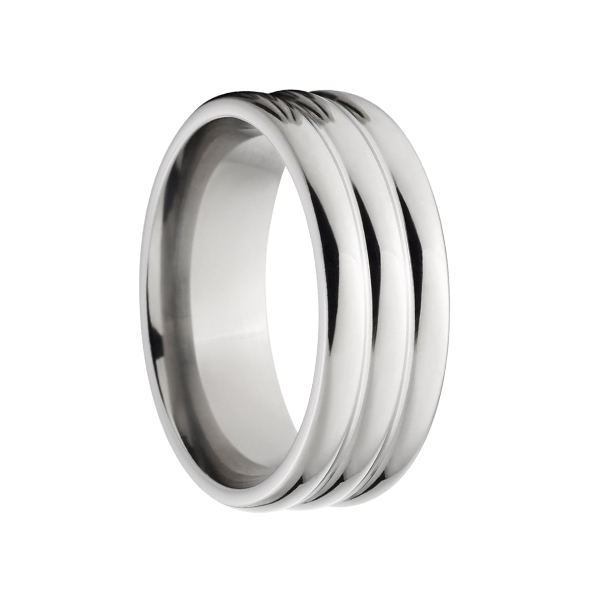 7mm Domed Stainless Steel Ring