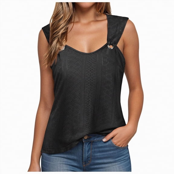 Hessimy Spaghetti Strap Camisole Tank Tops for Women, Basic Slim-Fit Cotton Cami Undershirts(Black,XXL)