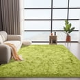 thumbnail image 4 of ZENELESS Indoor Fluffy Rugs,5x7ft Fuzzy Non-Slip Carpets for Living Room Bedroom Kids Room Nursery Home Decor Grass Green, 4 of 7
