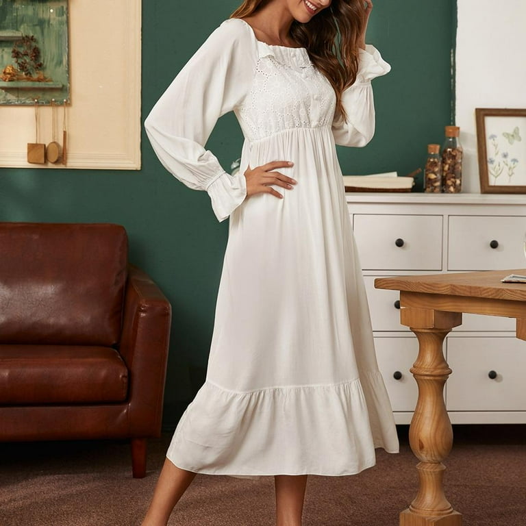 Victorian Princess Style Nightgown for Ladies Womens Vintage