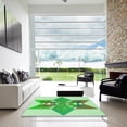 thumbnail image 7 of Ahgly Company Machine Washable Indoor Round Transitional Jade Green Area Rugs, 6' Round, 7 of 7