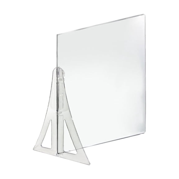 18" x 24" Single Leg Partition PLEXIGLASS Shield, 2-Pack
