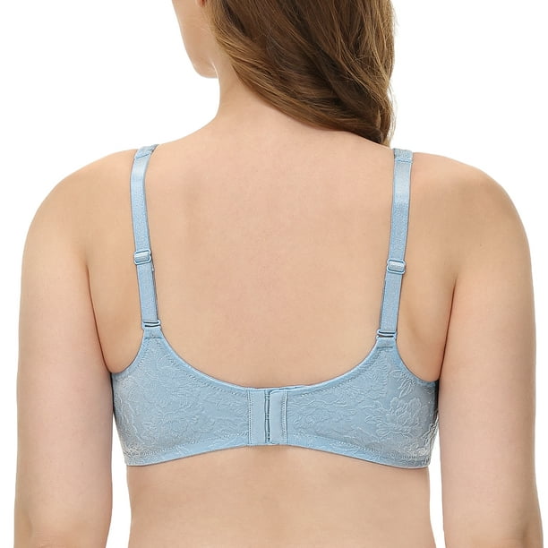  Minimizer Bras For Women Full Coverage Underwire Bras For Heavy  Breast 44C Pastel Blue