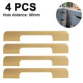 thumbnail image 1 of Whataatahia Tiradores para muebles de 4 piezas, mate, tiradores para muebles de acero inoxidable para puertas de armarios de cocina, tiradores de barandilla con tiradores de tornillo, mate, 1 of 8