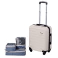 thumbnail image 1 of JetStream® Ensemble de Bagages Rigides à main de 4 pièces: Valise Cabine à Roulettes de 20 po et 3 Cubes de Rangement, 1 of 8