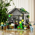thumbnail image 6 of WAAYEE Flower House Building Mini Set with LED, City Street View Greenhouse Building Blocks, Gift for Friends and Building Fans (579 Pcs), 6 of 8