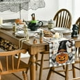 thumbnail image 4 of SM-XLHN Buffalo Plaid Gnome Bat Pumpkin Ghost Halloween Table Runner, Sensonal Kitchen Dining Table Decor for Home Party 13 x 72 Inch, 4 of 6