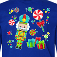 thumbnail image 4 of Inktastic Holiday Nutcracker and Candy for Christmas Long Sleeve Youth T-Shirt, 4 of 5