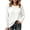 White, variant on Sevevn Women's Soft Long Sleeve Crewneck Knit Jumper, Ribbed Knit Casual Pullover Sweater, Fall Tops for Office Casual, Shopping & Road Trips