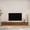 Brown + MDF, variant on 98.4‘’ Modern TV Stand with LED Lights , Entertainment Center Wooden TV Stand, TV Stand Desk Media Cabinet with Storage for Living Room Bedroom