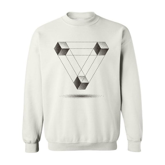 Haltone Penrose Triangle Design Sweatshirt Men -Image by Shutterstock, Male Medium