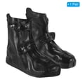 thumbnail image 4 of Unique Bargains Couvre-Chaussures Imperméables en Silicone Réutilisables et Pliables 27,5x21 cm, Surchaussures Imperméables, Noir, 4 of 7