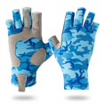 thumbnail image 1 of 1 par de guantes de pesca, guantes de caza de camuflaje antideslizantes, guantes para pesca, caza, camping, senderismo, fotografía camuflaje azul Sailing Electrónica, 1 of 4