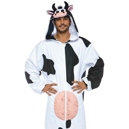 Leg Avenue Men's Moo Cow Costume Halloween Onesie