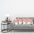 thumbnail image 3 of Ambesonne Spring Throw Pillow Cover 4 Pack, Hippie Floral Heart Sign, 18", Multicolor, 3 of 5