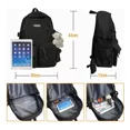 thumbnail image 4 of Mochila Gran Capacidad Para Laptop Mochila Escolar Casual35l Color Negro, 4 of 8