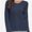 Navy blue, variant on Women's Long Sleeve Button Down Crew Neck Classic Sweater Cardigan