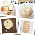 thumbnail image 5 of 4pcs 13 Yards Bamboo Strip 11x1mm/0.43x0.04 Weave Strip Material Burlywood Long Thin Flat Natural Solid Furniture Repair Wicker Weave Material for DIY Chairs Basket Cane Lampshade Woven Crafts 4pcs, 5 of 8