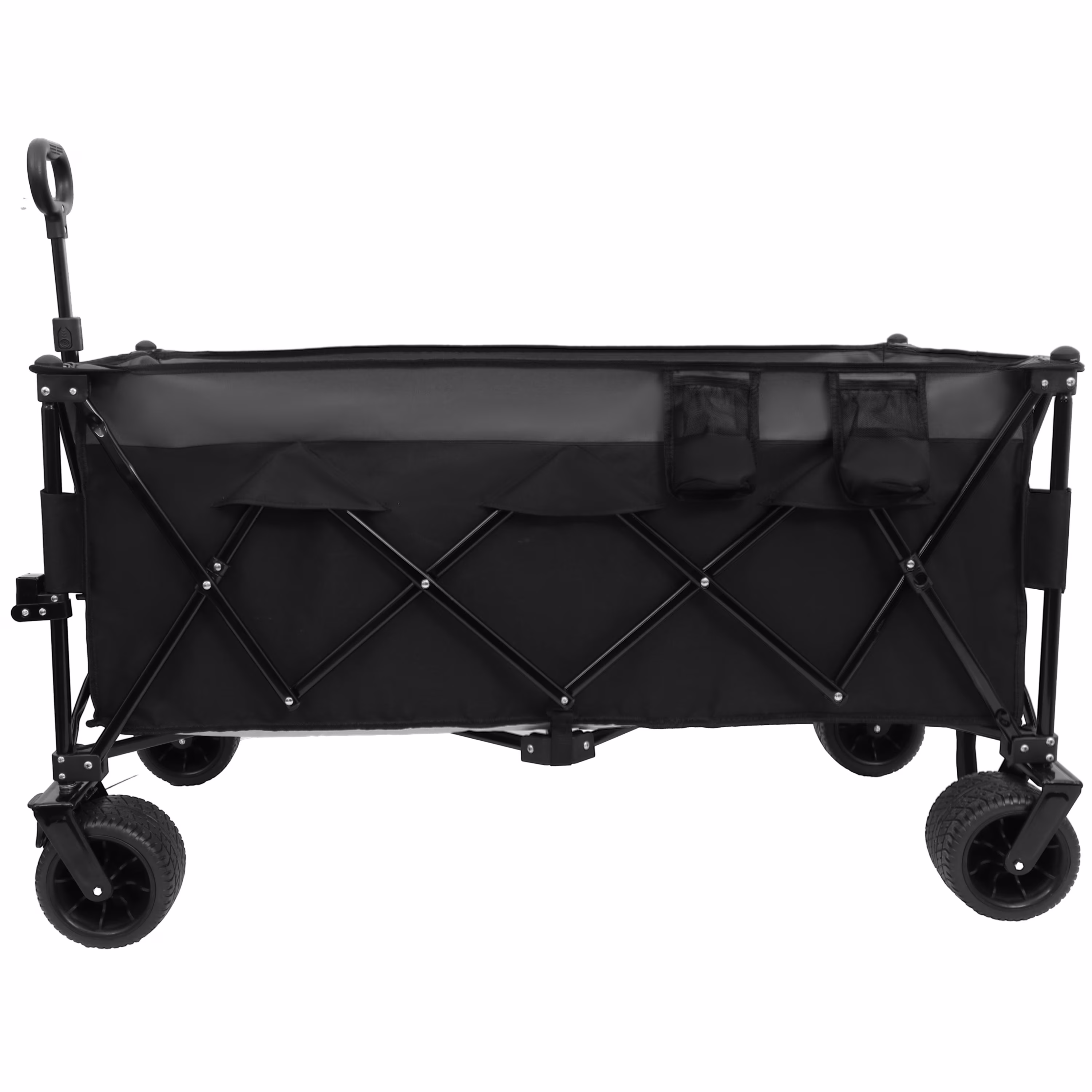 Black Gray, variant on 51-inch Extra long large Heavy-Duty Foldable Utility Wagon - 480lbs Capacity, Patented Ultra-Stable Frame, 1:6 Space-Saving Fold & 7" All-Terrain Wheels, Black