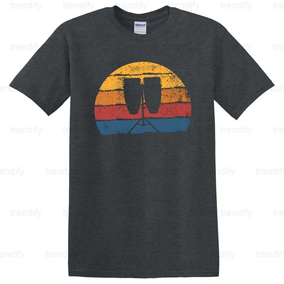 Conga Drum Musician Graphic Design for a Percussion Music Unisex T-Shirt, up to 5XL