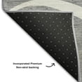 thumbnail image 5 of Addison Rugs Mayfield Premium Machine Washable Transitional Swirls Gray Round Rug, 8' x 8', 5 of 5