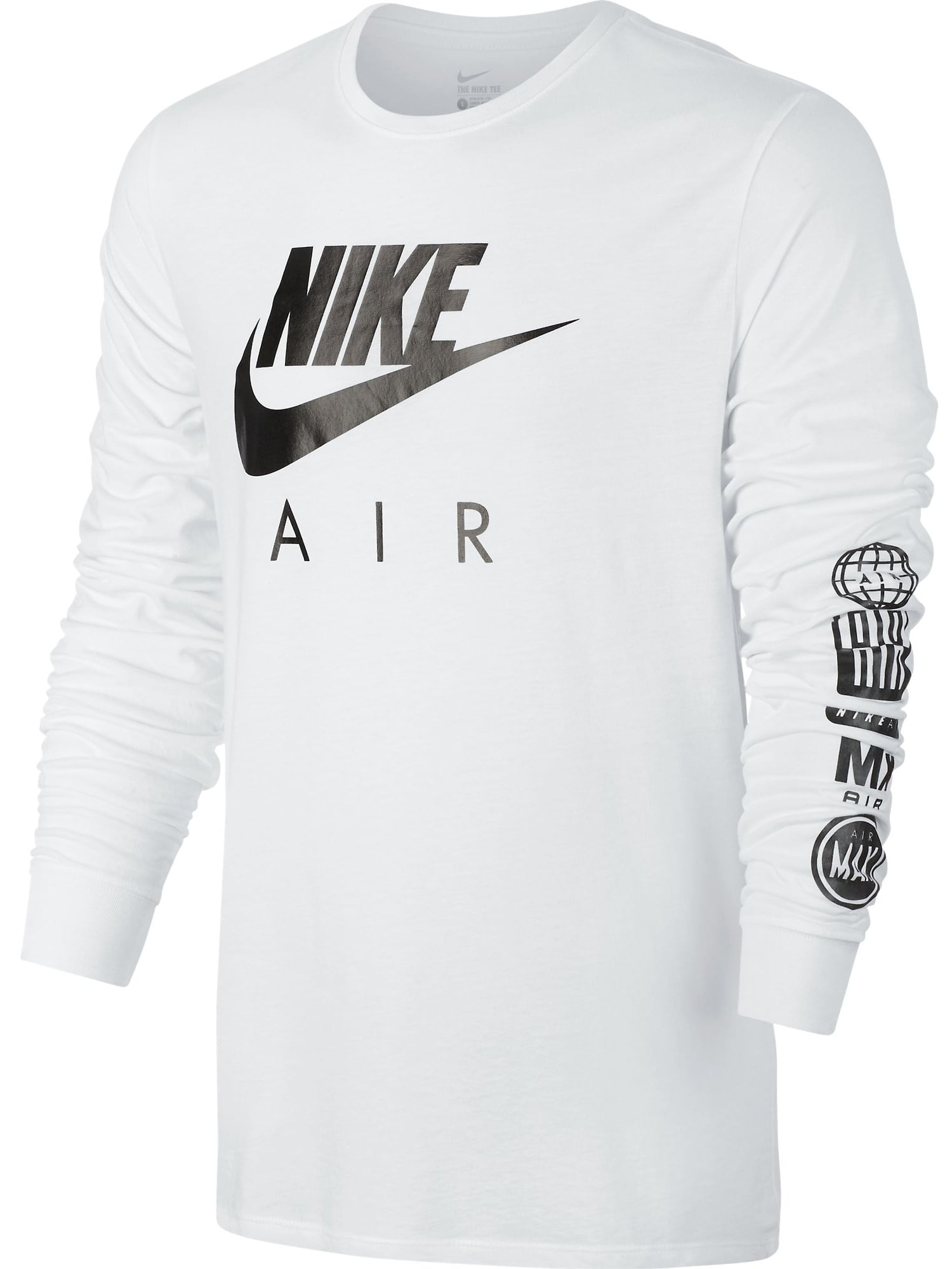 nike double swoosh t shirt white